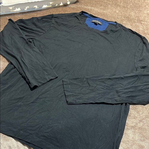 Banana Republic Black Long Sleeve Tee Classic Crew, Size Large - Picture 1 of 2